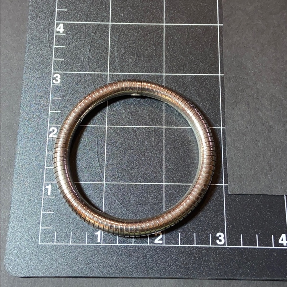 Vintage Silver Stackable Coil Bangle Bracelets - image 3